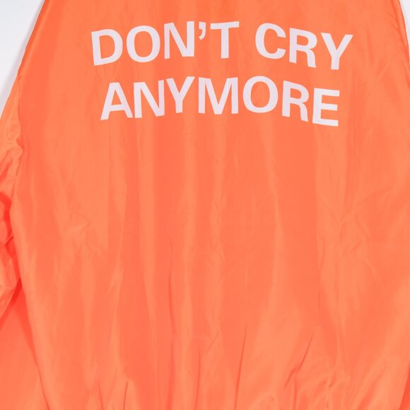 Push Button Orange Graphic Polyester Ripstop Jacket – Made in South Korea, M - Picture 4 of 6